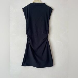 Reformation Alden Black Sheath Mini Dress